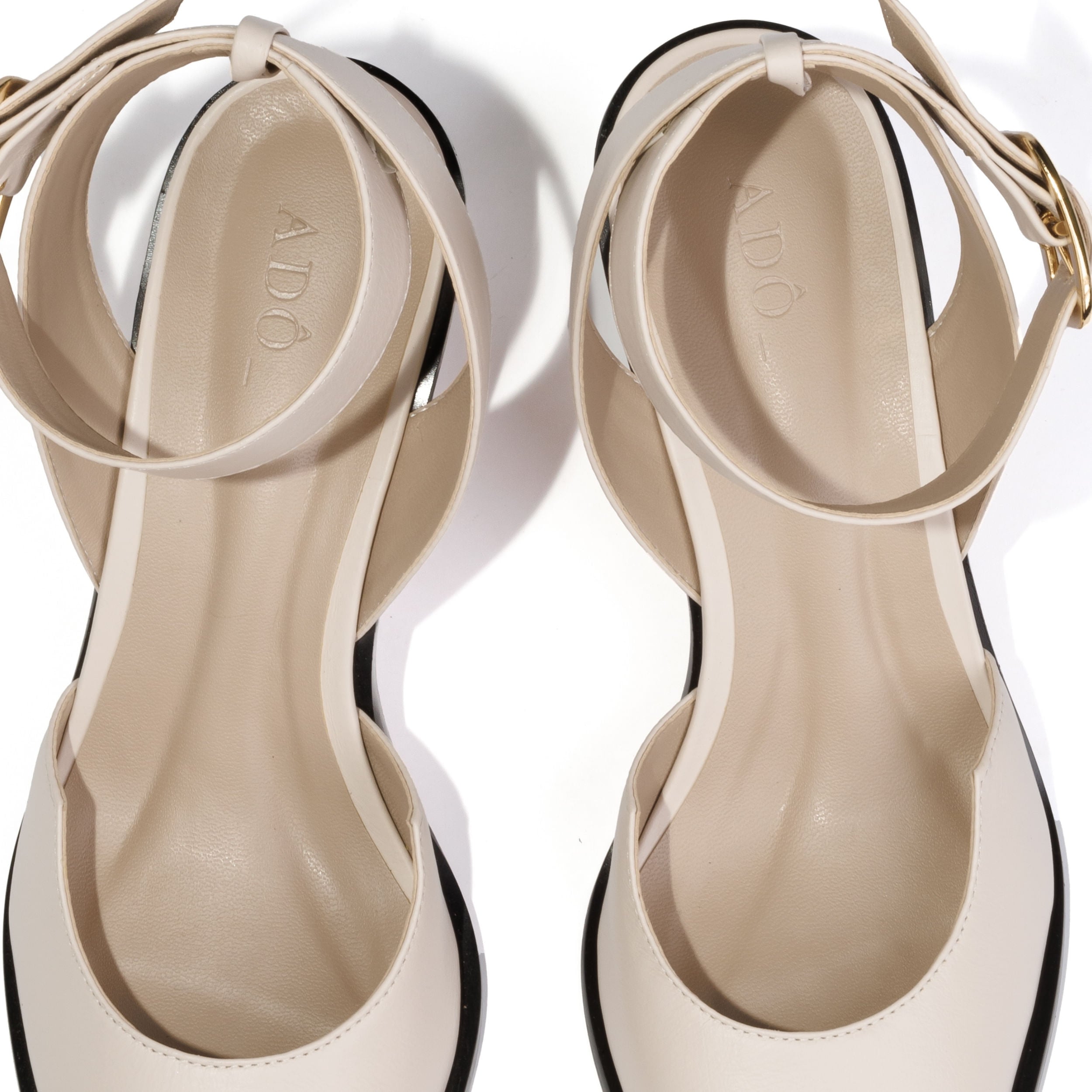 Scarpin Lygia Couro Adô Cor Branco Latte