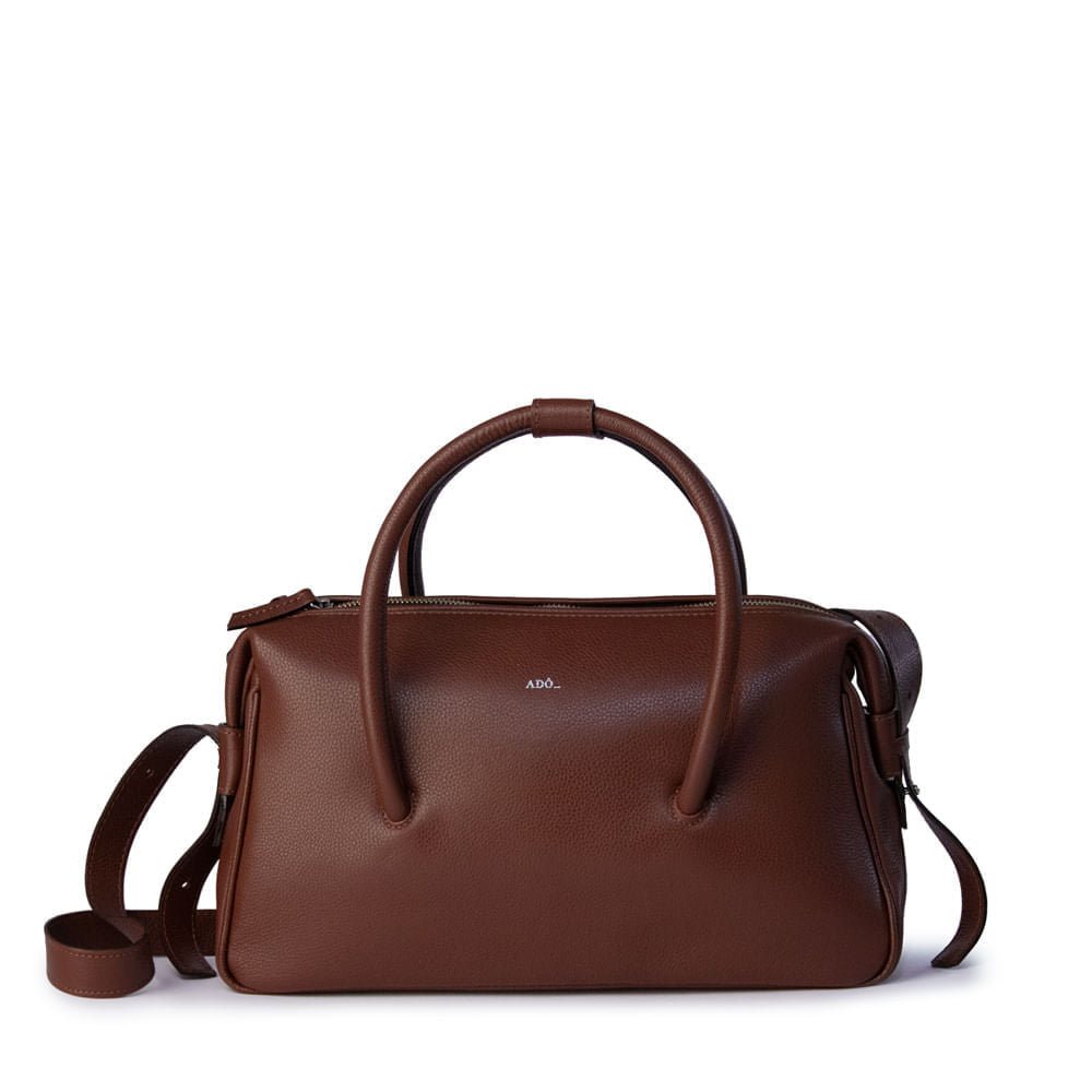 Bolsa Tab Couro Adô Cor Marrom Cacau