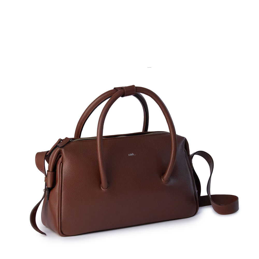 Bolsa Tab Couro Adô Cor Marrom Cacau