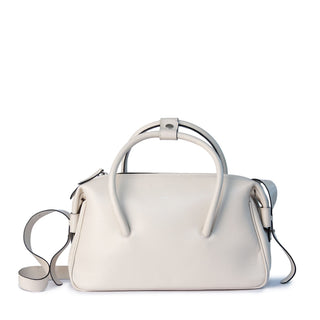 Bolsa Tab Couro Adô Cor Branco Latte