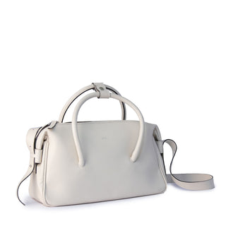 Bolsa Tab Couro Adô Cor Branco Latte