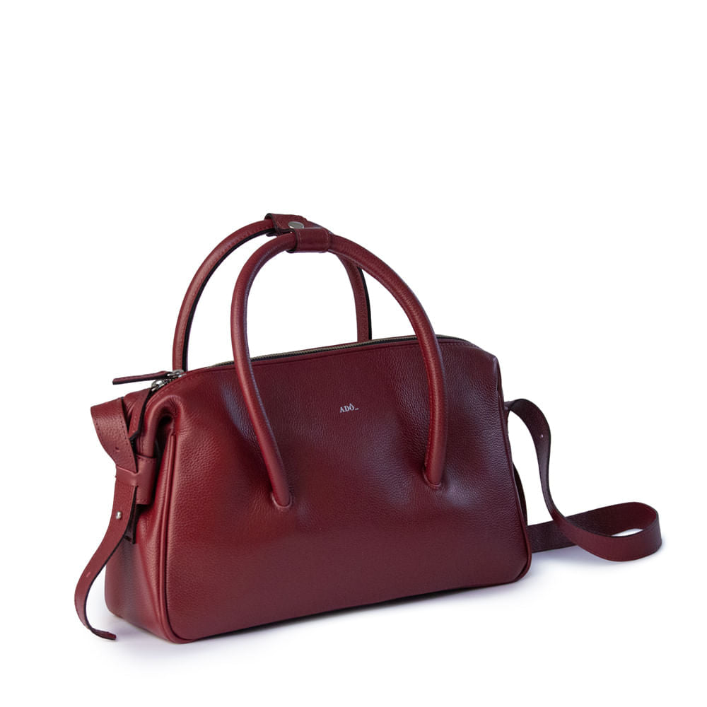 Bolsa Tab Couro Adô Cor Framboesa