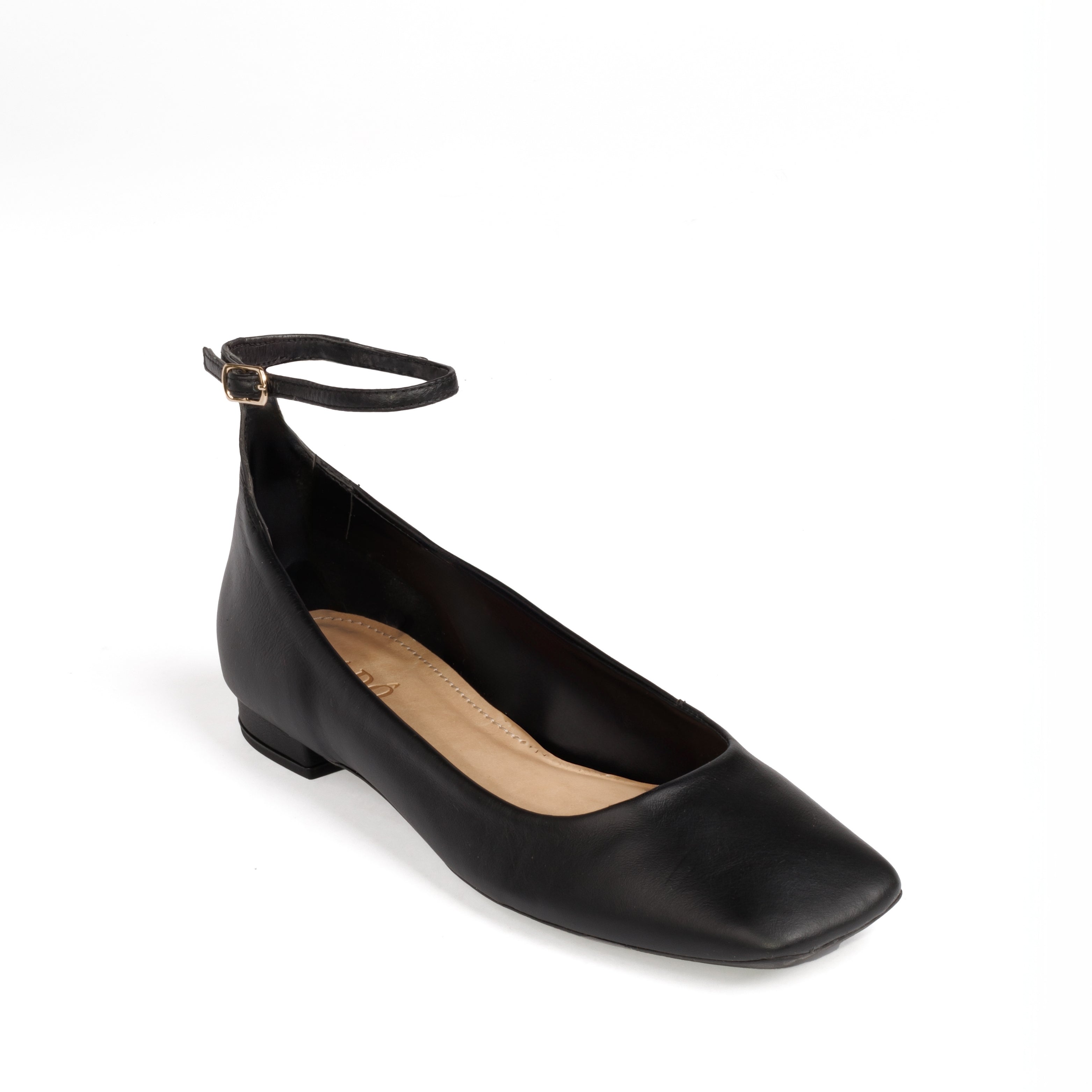 Sapatilha Liza Couro Adô Cor Preto