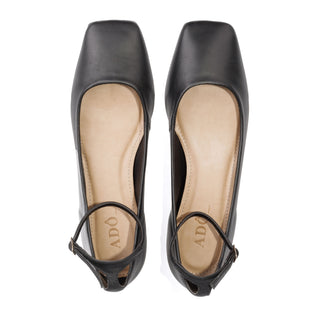 Sapatilha Liza Couro Adô Cor Preto