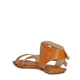 Sandalia Pagu Couro Adô Cor Mel Honey