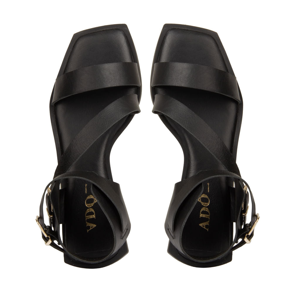 Sandalia Pagu Couro Adô Cor Preto