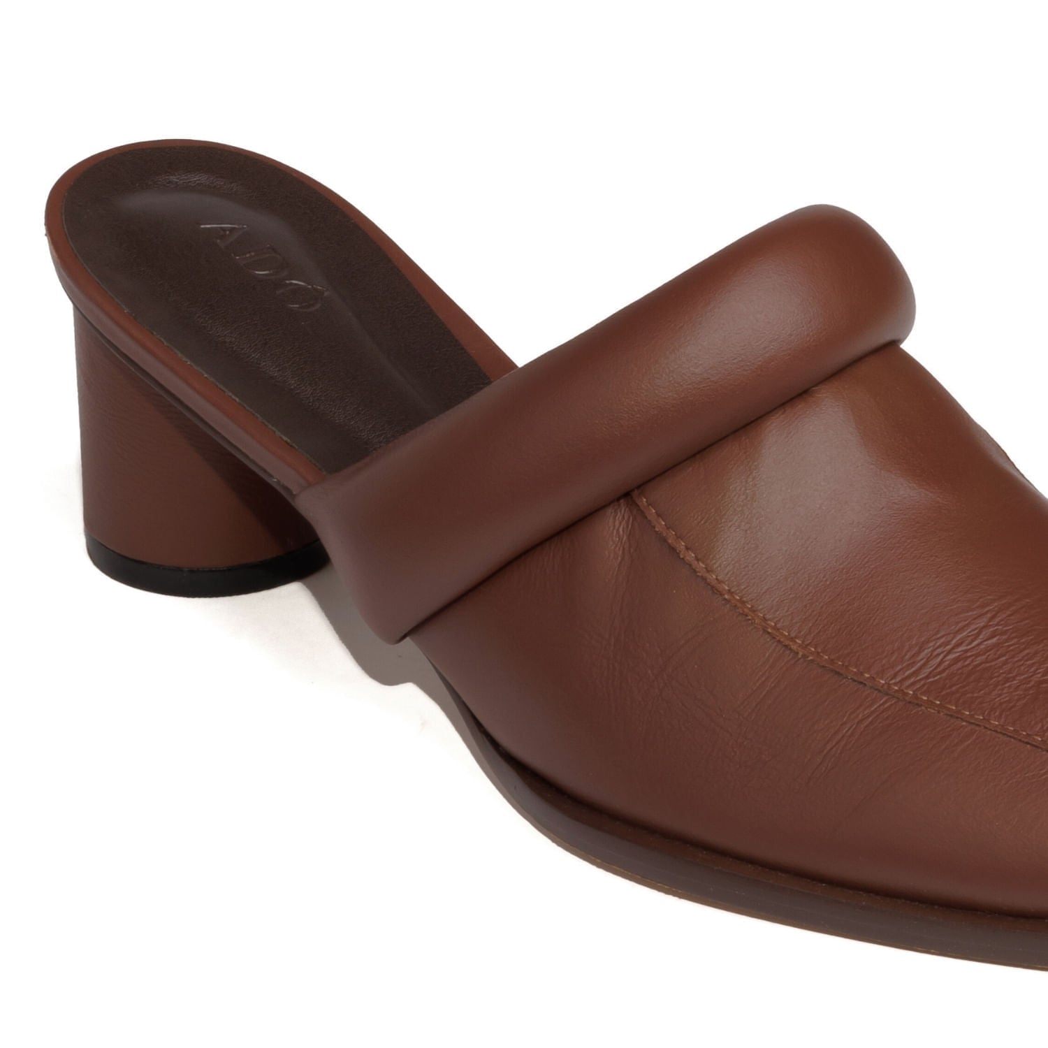 Mule Tomie Couro Adô Cor Marrom Cacau