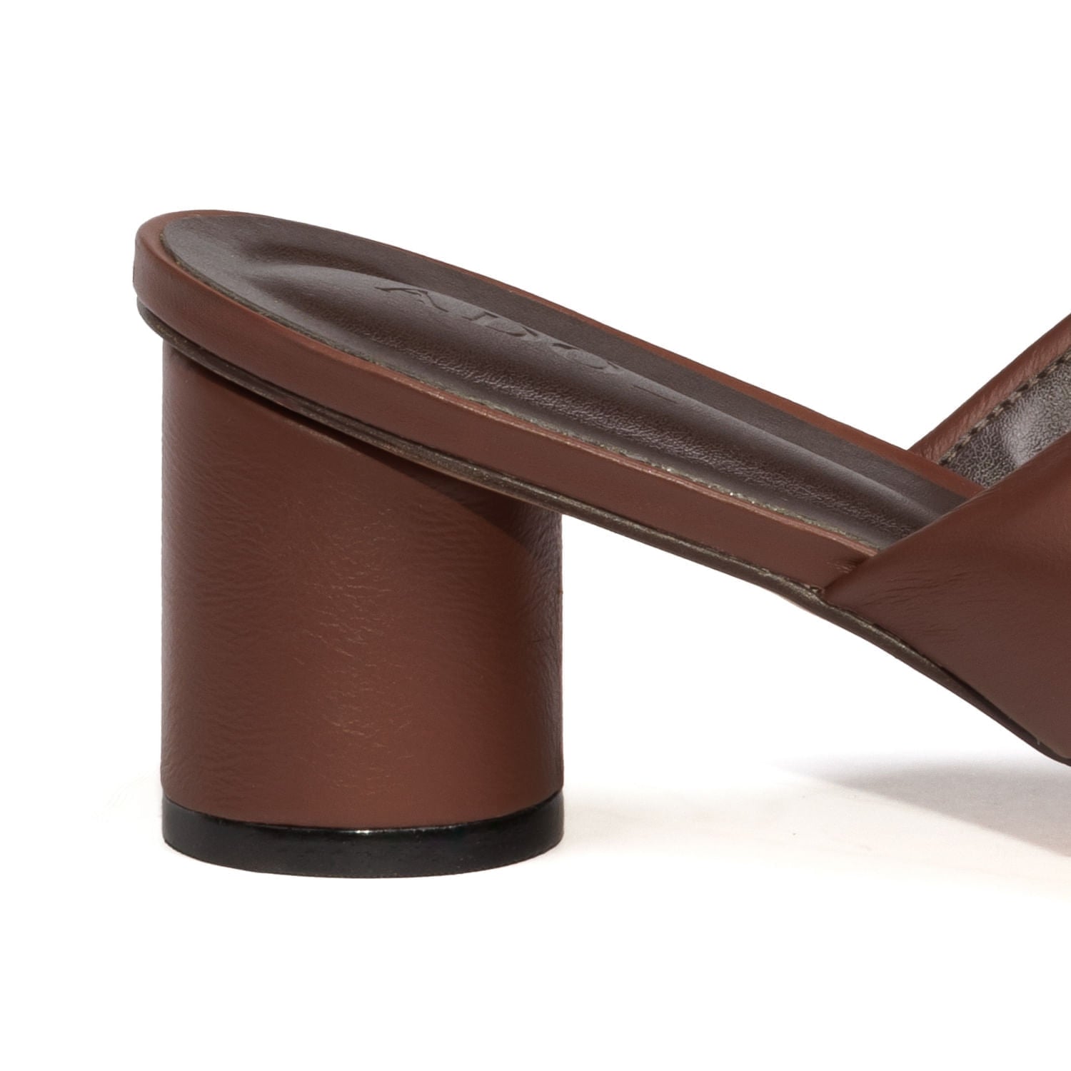 Mule Tomie Couro Adô Cor Marrom Cacau