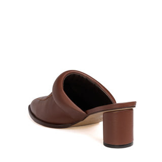 Mule Tomie Couro Adô Cor Marrom Cacau