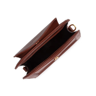 Bolsa Bambini Couro Adô Cor Marrom Cacau