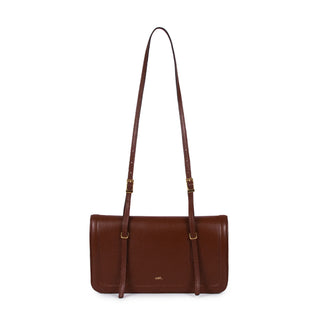 Bolsa Envelope Couro Adô Cor Marrom Cacau