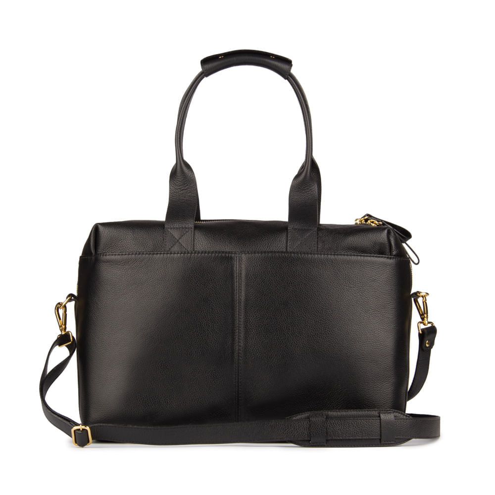 Bolsa Max Cidinha Couro Adô Cor Preto