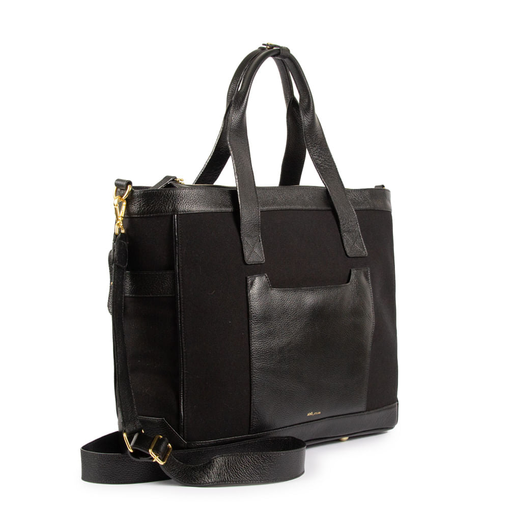 Bolsa Weekend Lu Ferreira Adô Cor Preto