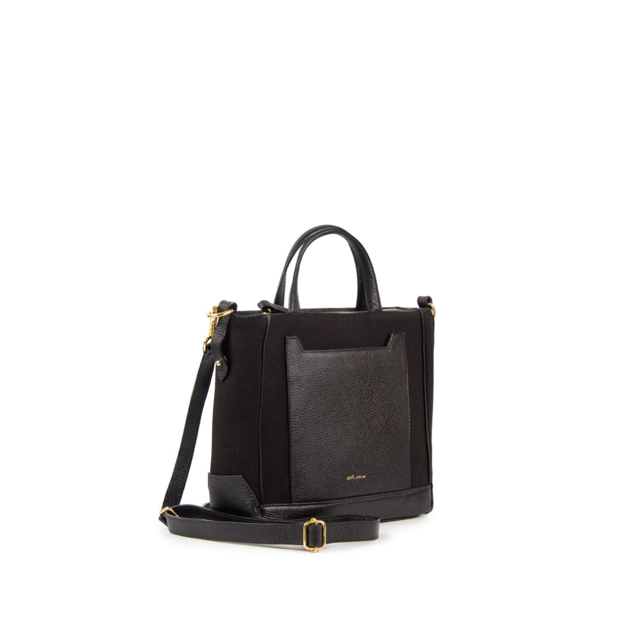 Bolsa Tote Mini Lu Ferreira Adô Cor Preto