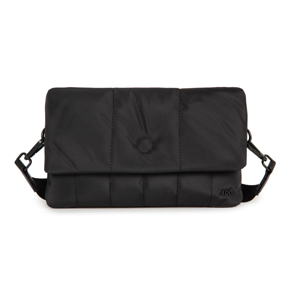 Bolsa Pillow Nylon Matte Adô Cor Preto Matte