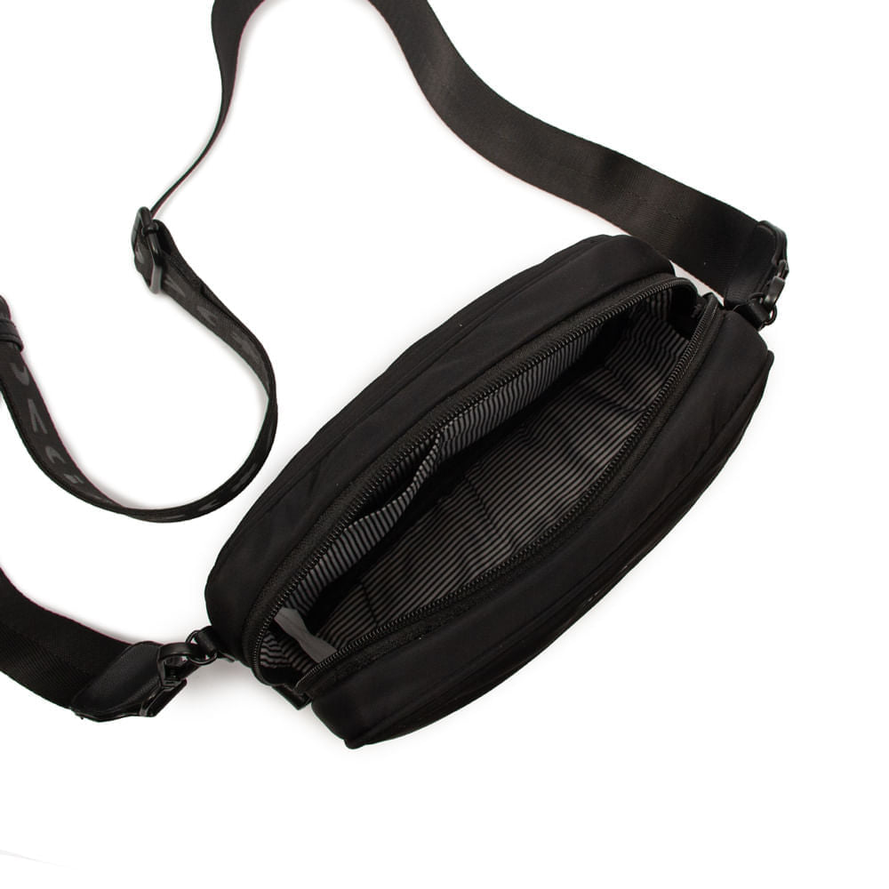 Bolsa Cla Pequena Nylon Matte Adô Cor Preto Matte