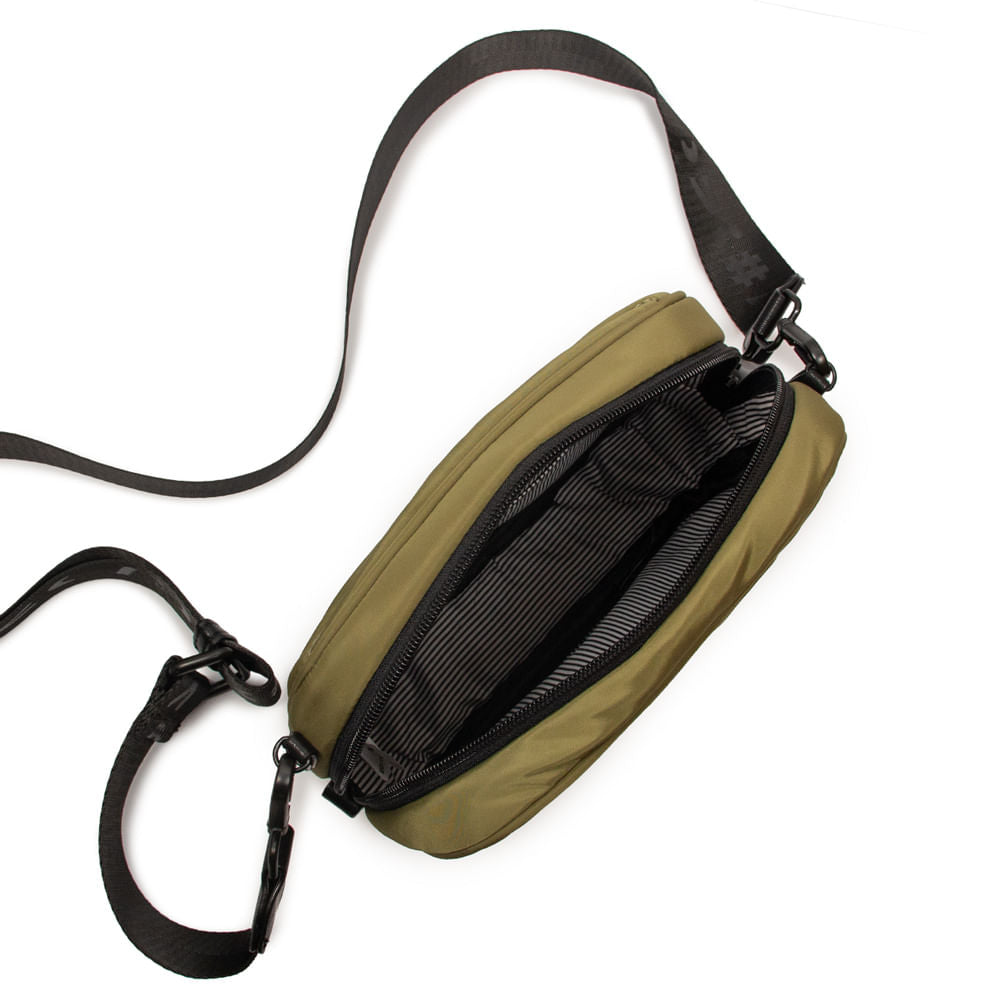 Bolsa Cla Pequena Nylon Matte Adô Cor Verde Matte