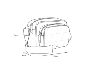 Bolsa Cla Sling Nylon Matte Adô Cor Preto Matte