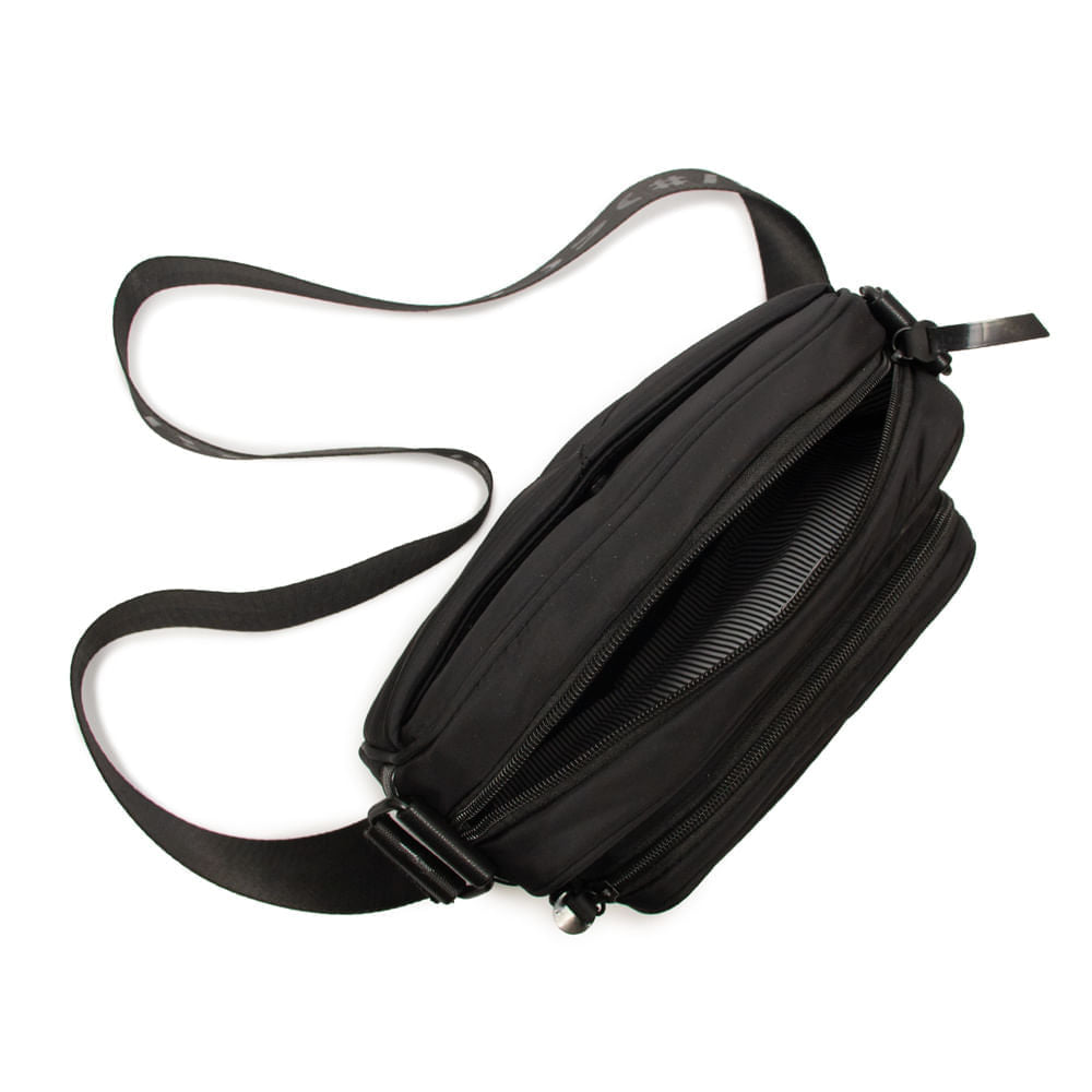 Bolsa Cla Sling Nylon Matte Adô Cor Preto Matte