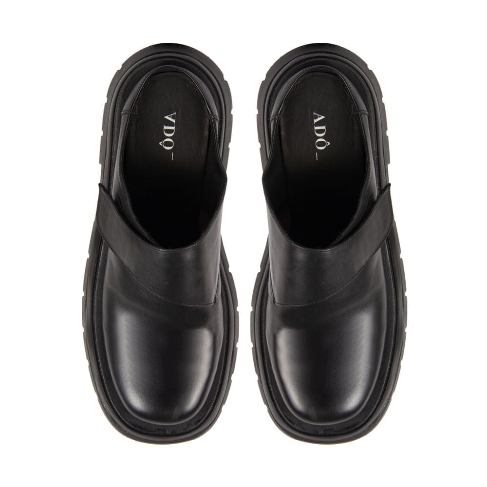 Clog Iris Couro Adô Cor Preto
