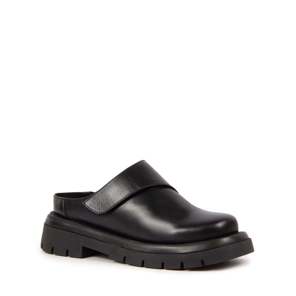 Clog Iris Couro Adô Cor Preto