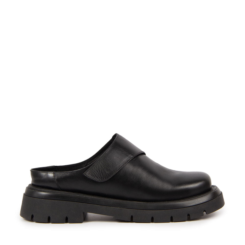 Clog Iris Couro Adô Cor Preto