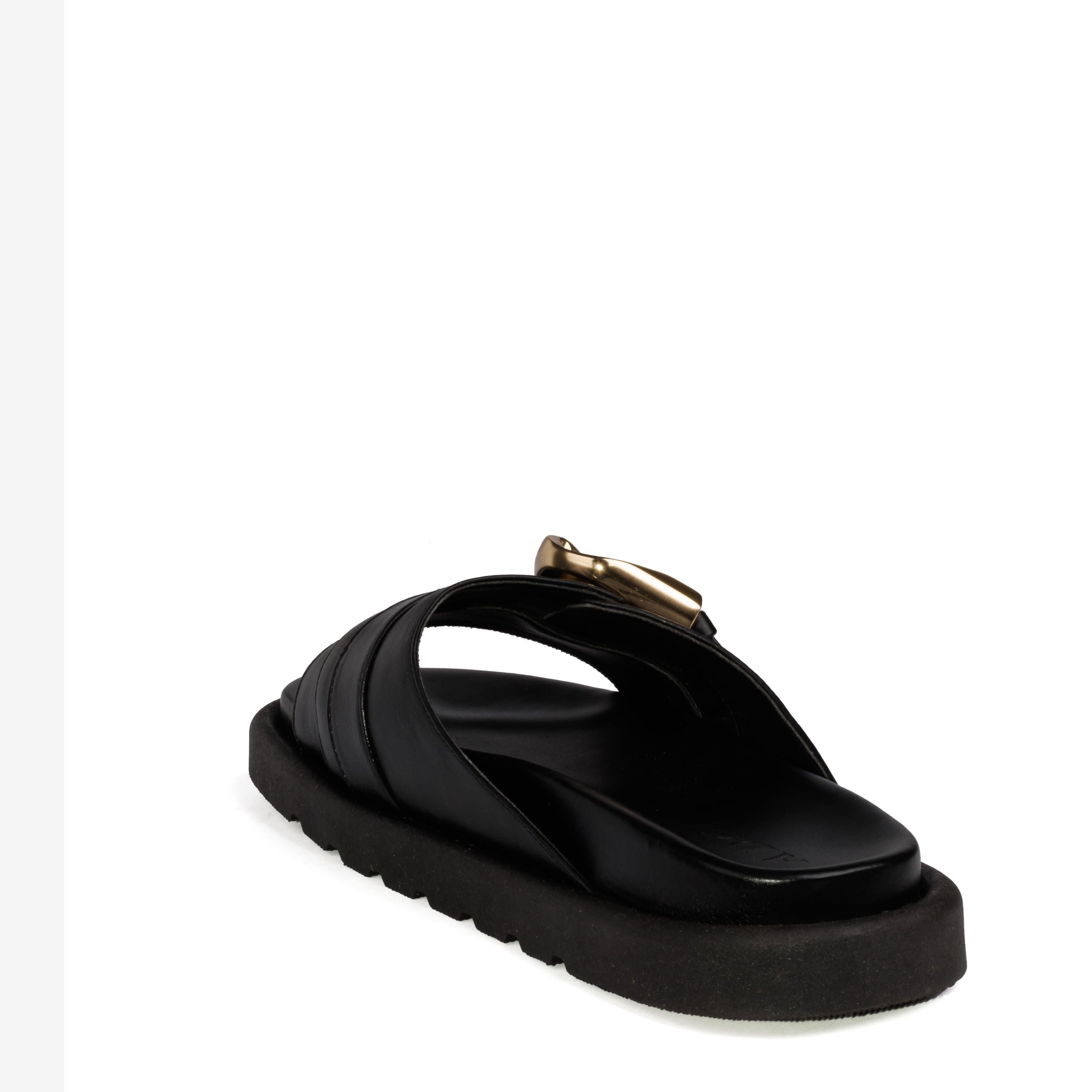 Sandália Birken Biona Couro Adô Cor Preto