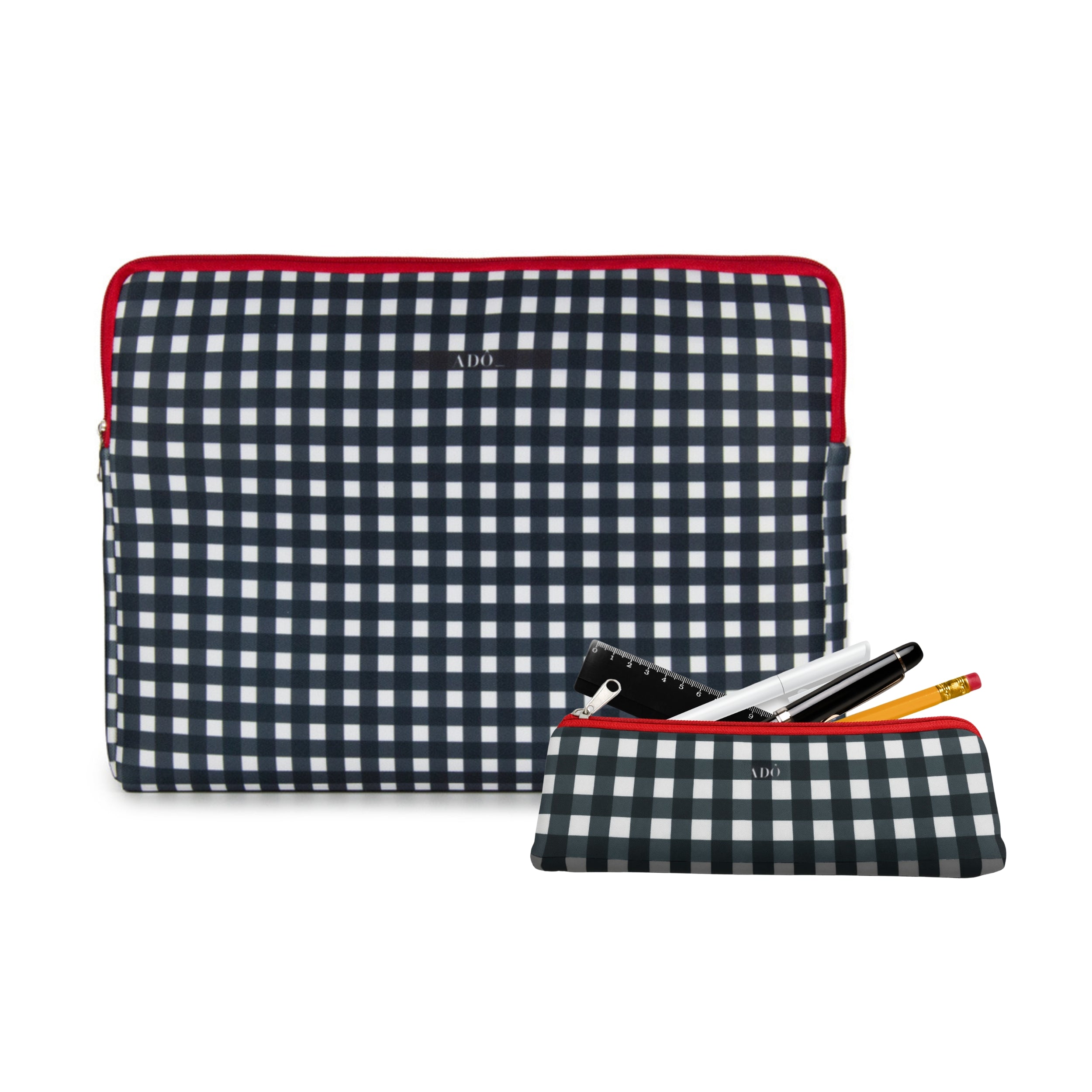 Kit Vichy Case Notebook 15.6" + Estojo