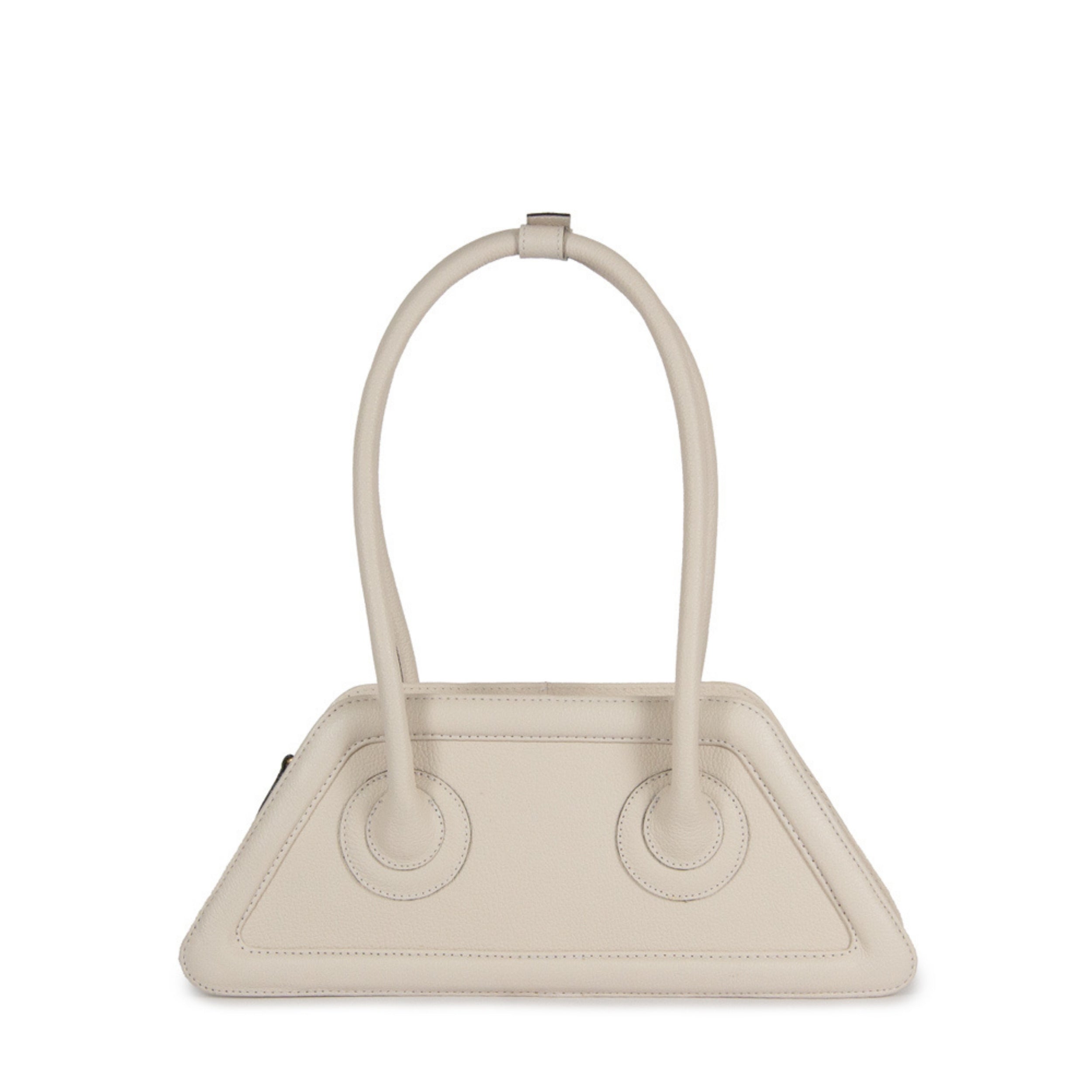 Bolsa Spaghetti Couro Adô Cor Branco Latte