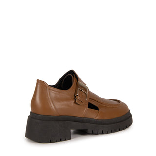 Oxford Hilda Couro Adô Cor Marrom Avelã