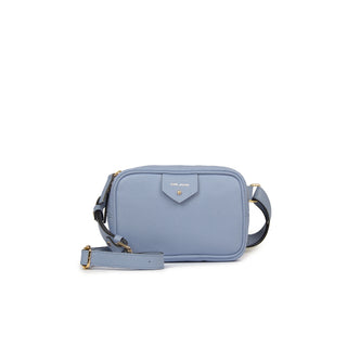 Pochete Cla Couro Adô Cor Azul Glacial