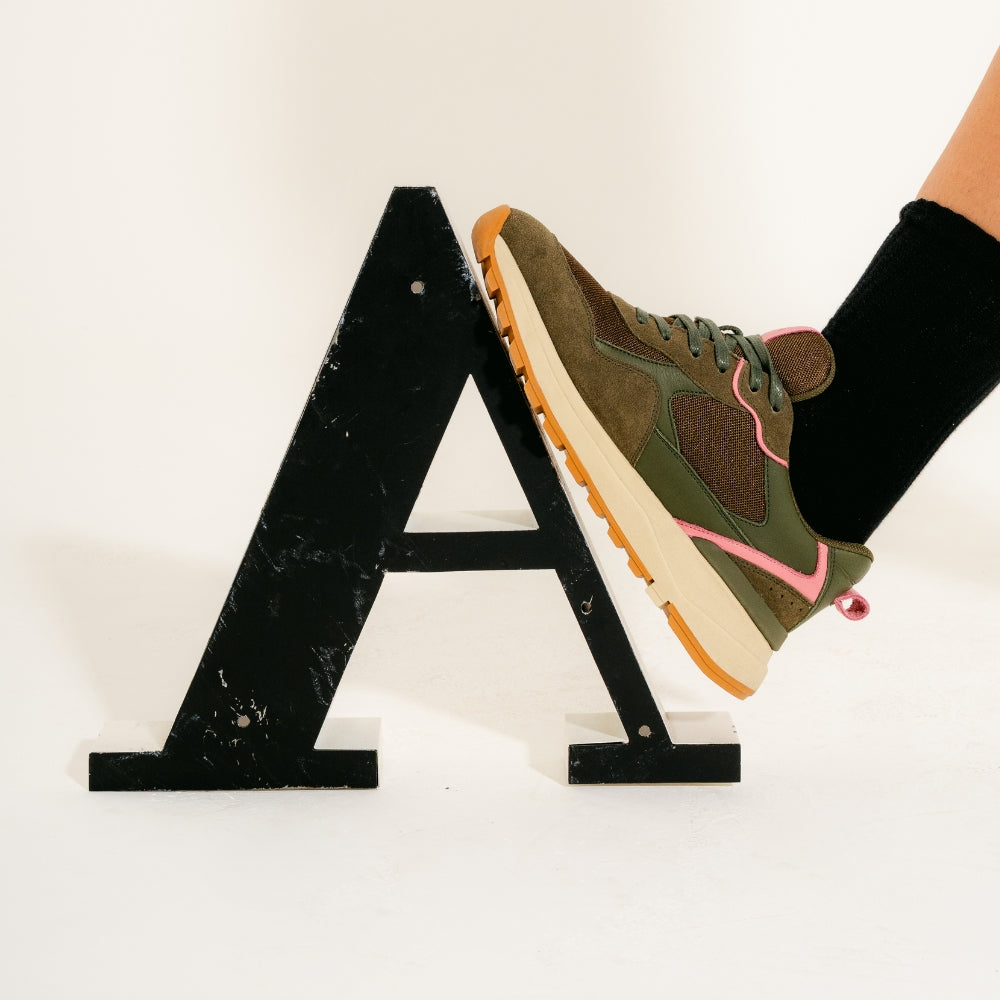 Tênis Zuzu Couro Adô Cor Verde Oliva