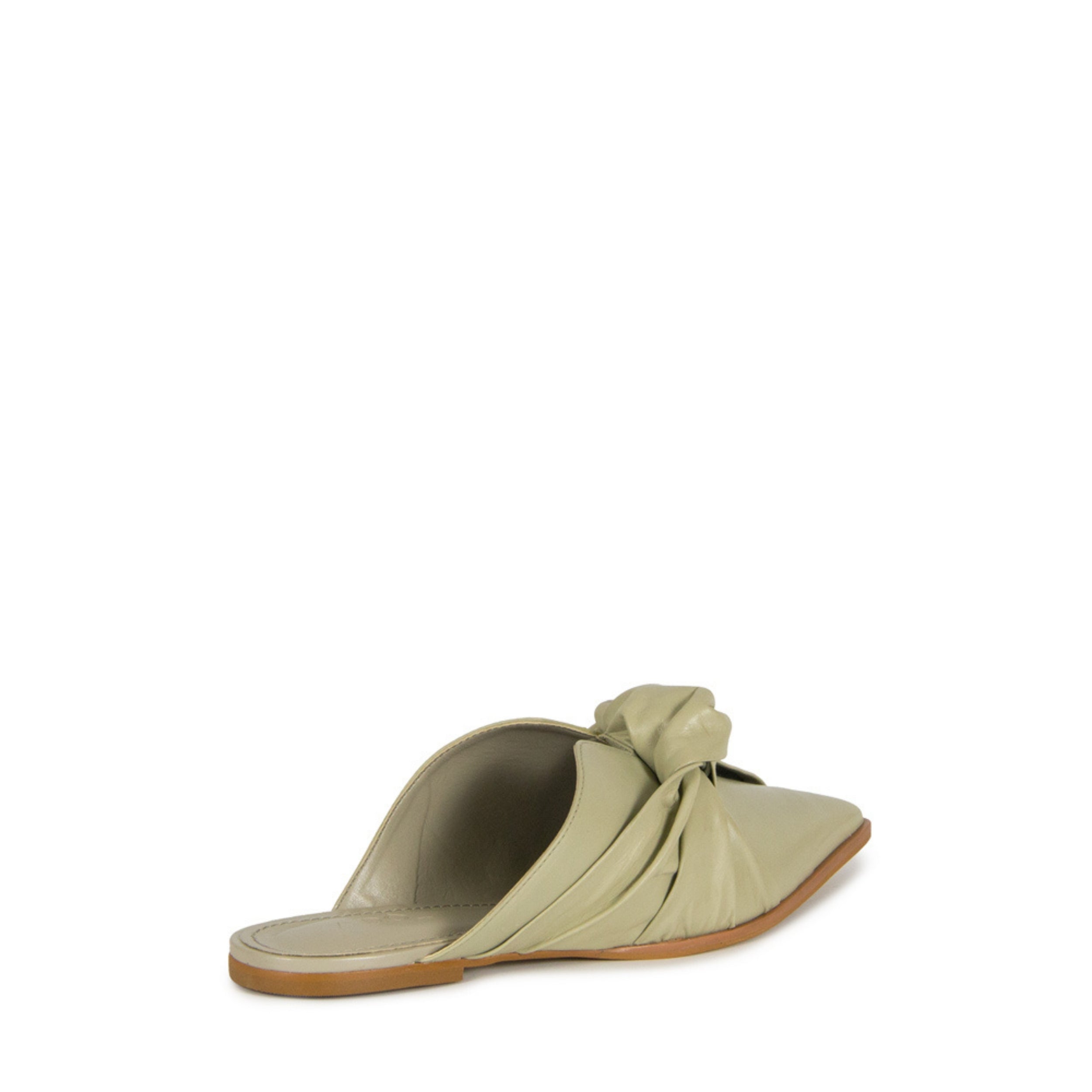 Mule Camille Couro Adô Cor Cinza Fendi