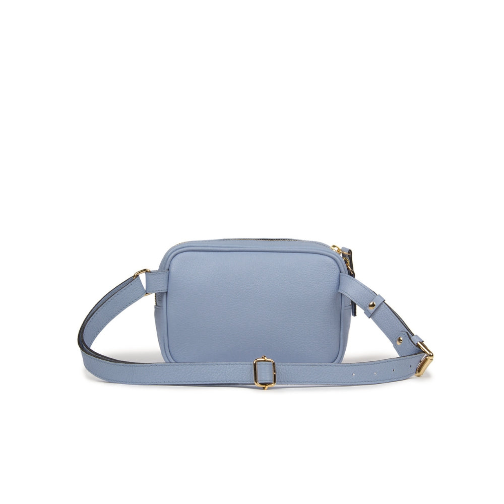 Pochete Cla Couro Adô Cor Azul Glacial