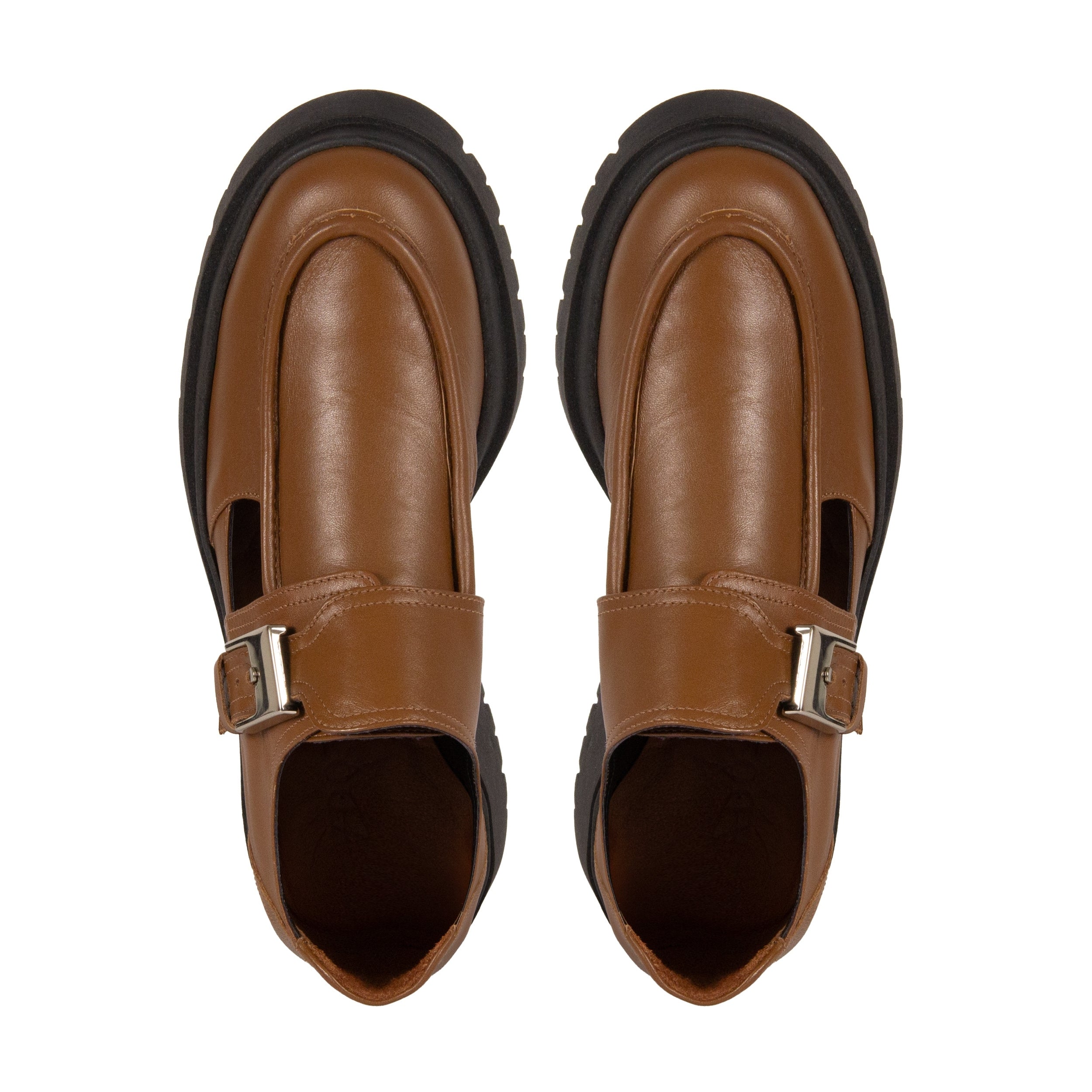 Oxford Hilda Couro Adô Cor Marrom Avelã