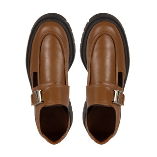 Oxford Hilda Couro Adô Cor Marrom Avelã