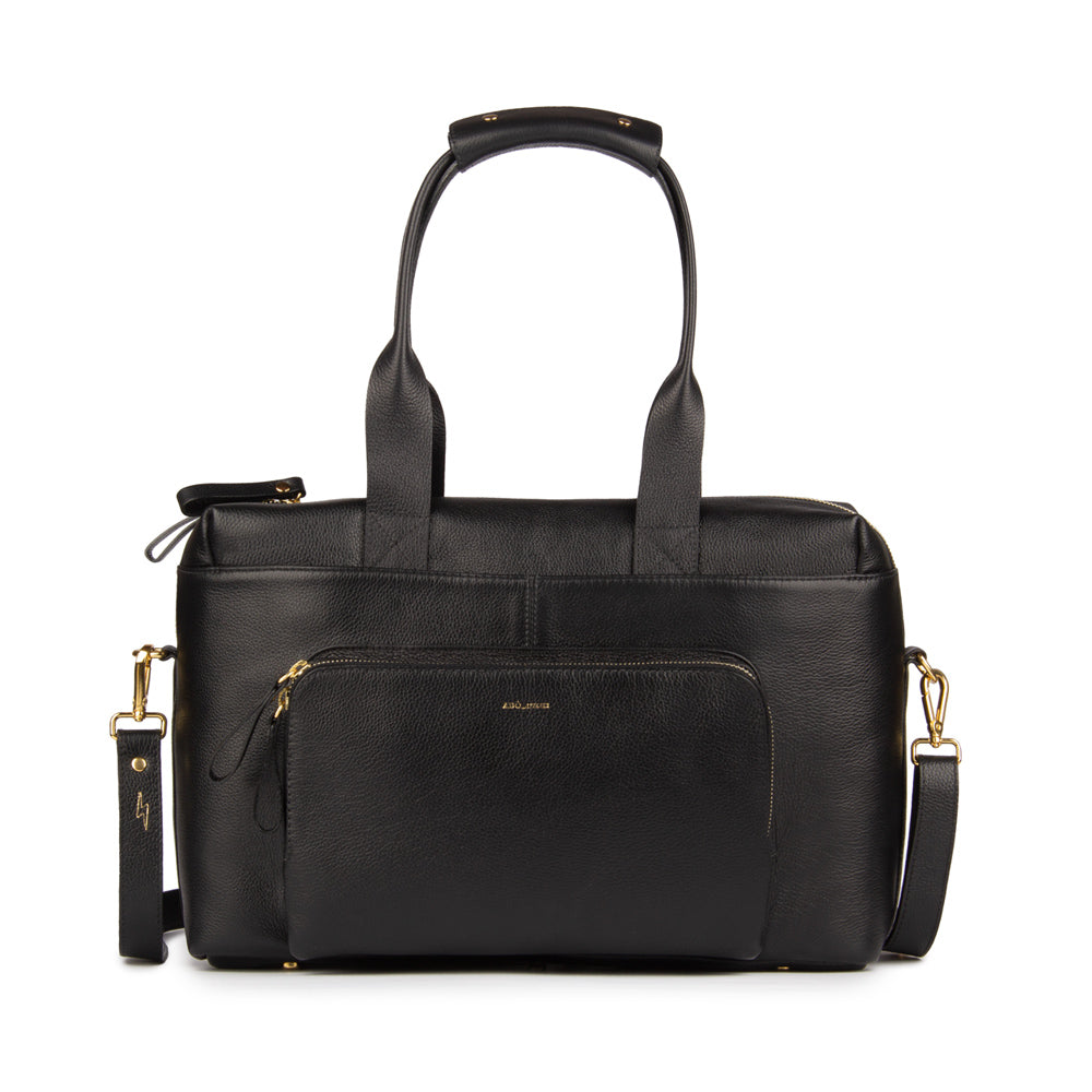 Bolsa Max Cidinha Couro Adô Cor Preto