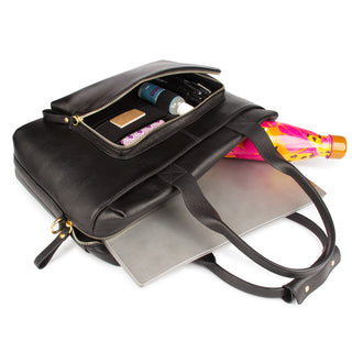 Bolsa Max Cidinha Couro Adô Cor Preto