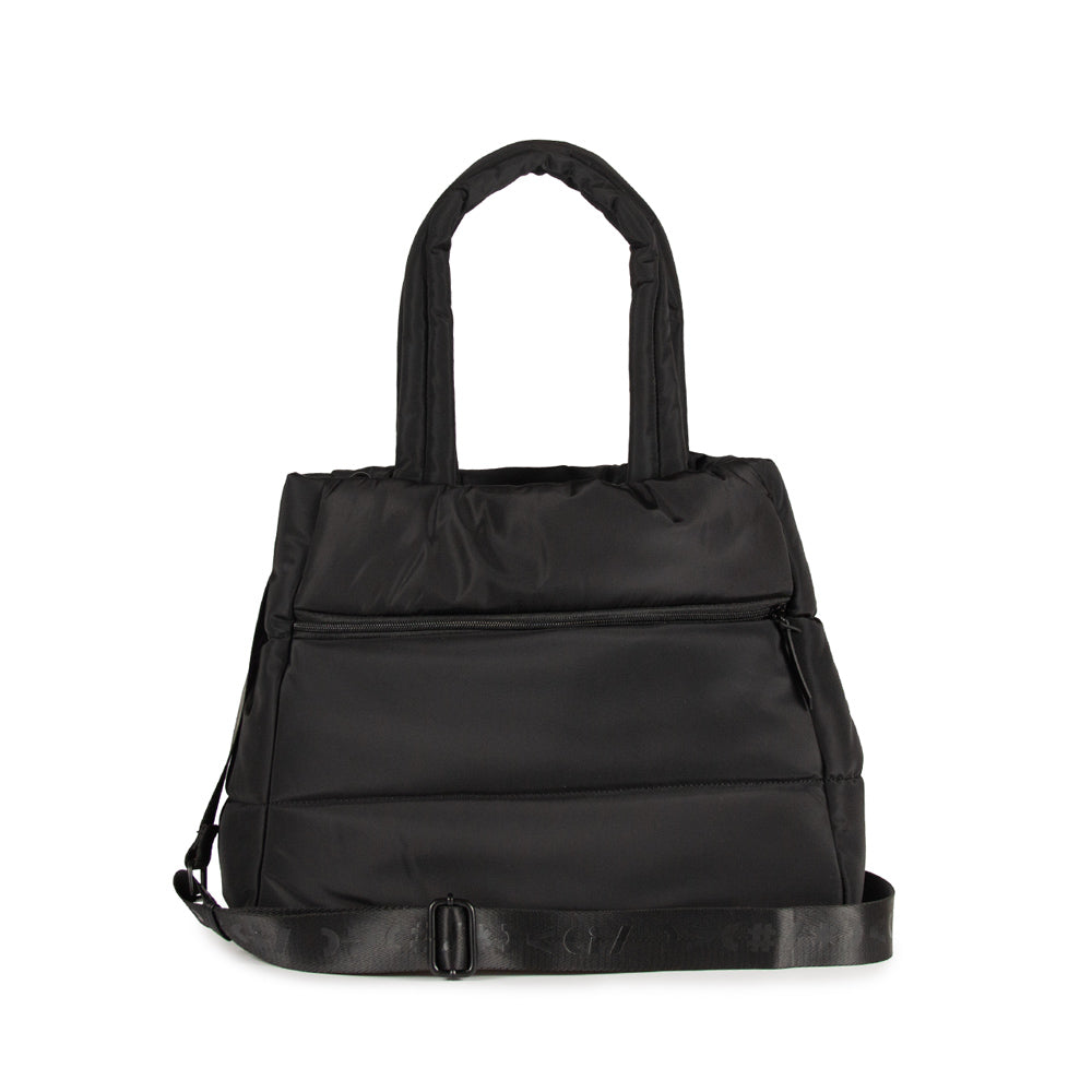 Bolsa Flo Nylon Matte Adô Cor Preto Matte