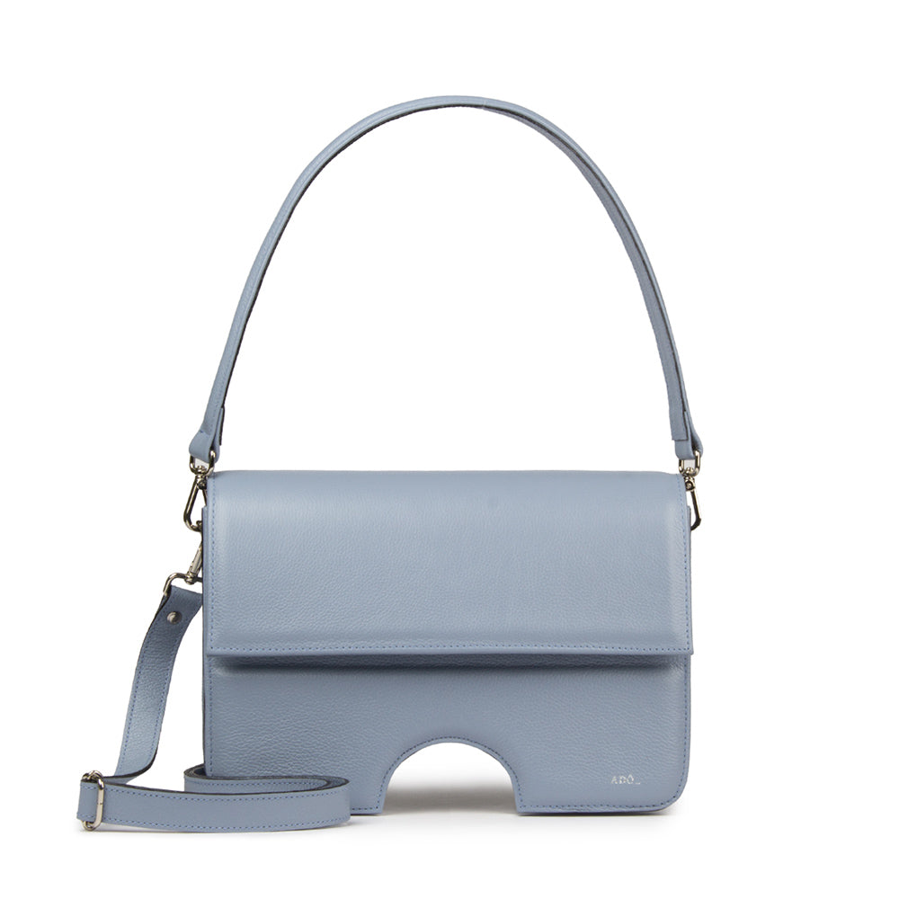 Bolsa Opening Couro Adô Cor Azul Glacial