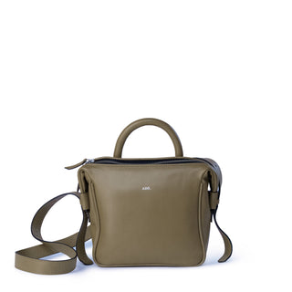 Bolsa Tab Mini Couro Adô Cor Cinza Fendi