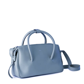 Bolsa Tab Couro Adô Cor Azul Glacial