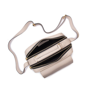 Bolsa Brick E Pequena Couro Adô Cor Branco Latte