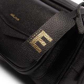 Bolsa Brick E Pequena Couro Adô Cor Preto