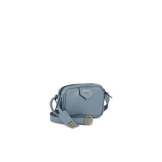 Bolsa Cla Mini e Couro Adô Cor Azul Glacial