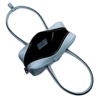 Bolsa Cla Baguete Couro Adô Cor Azul Glacial