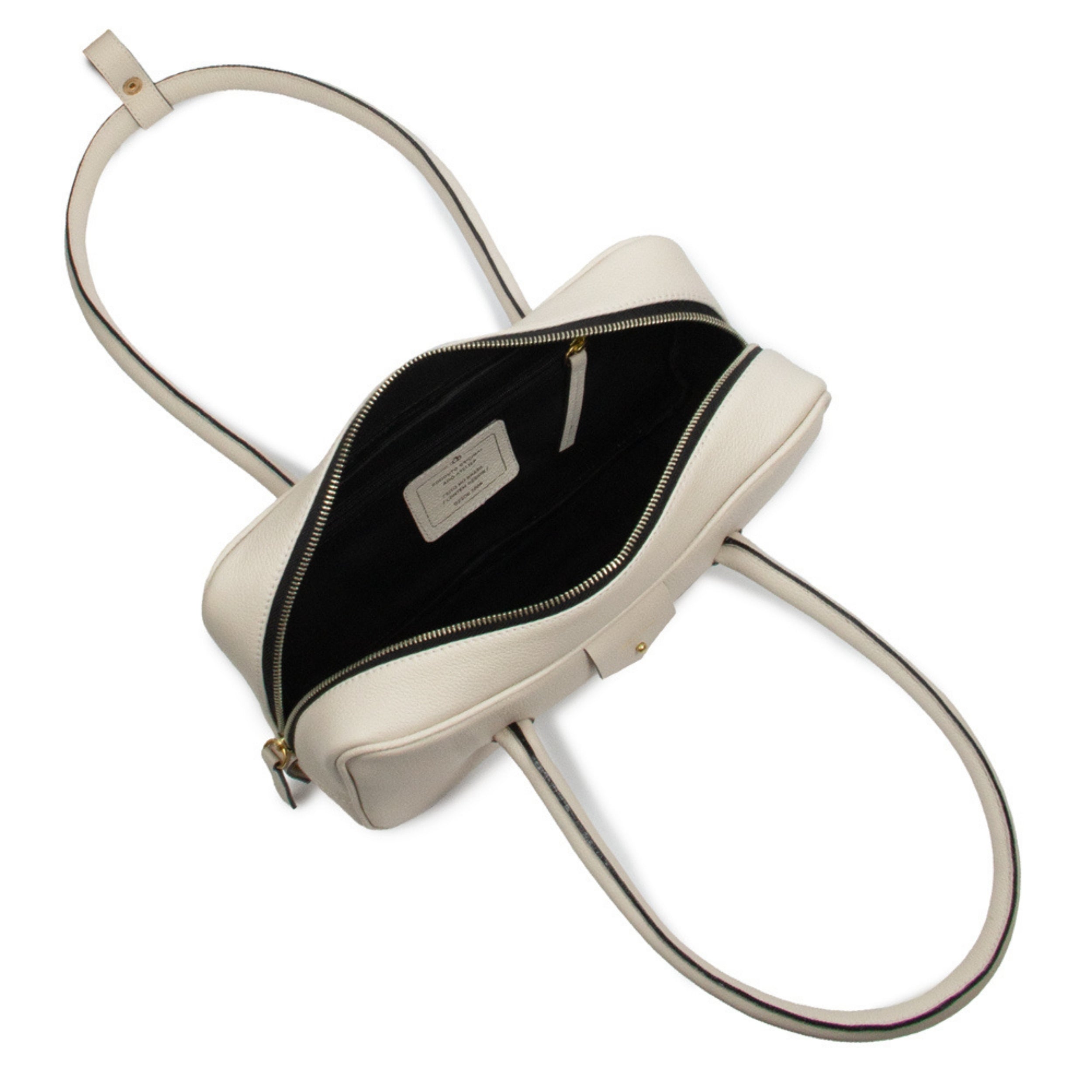 Bolsa Cla Baguete Couro Adô Cor Branco Latte