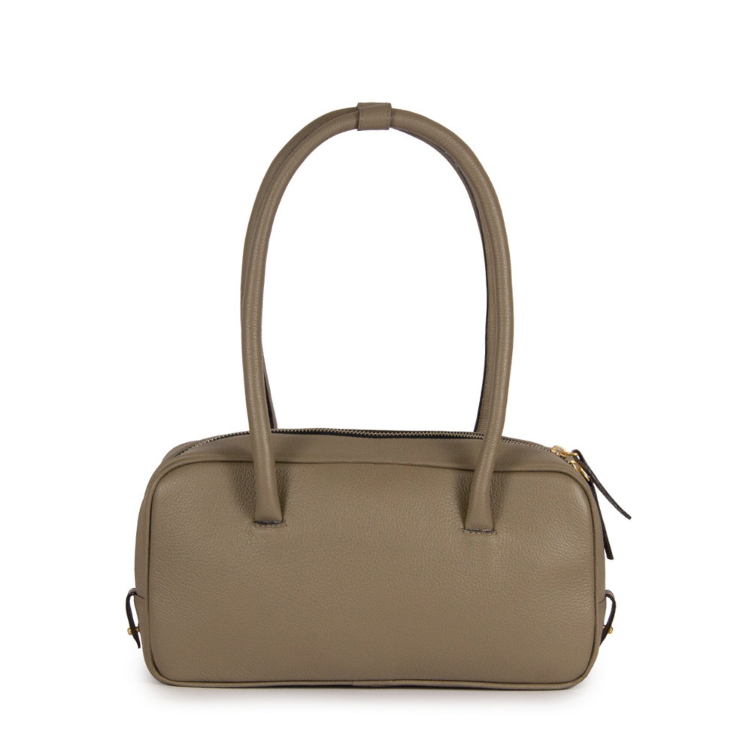 Bolsa Cla Baguete Couro Adô Cor Cinza Fendi