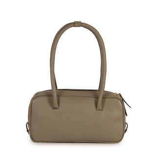 Bolsa Cla Baguete Couro Adô Cor Cinza Fendi