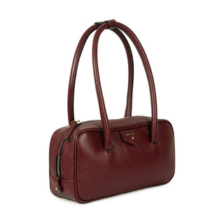 Bolsa Cla Baguete Couro Adô Cor Framboesa